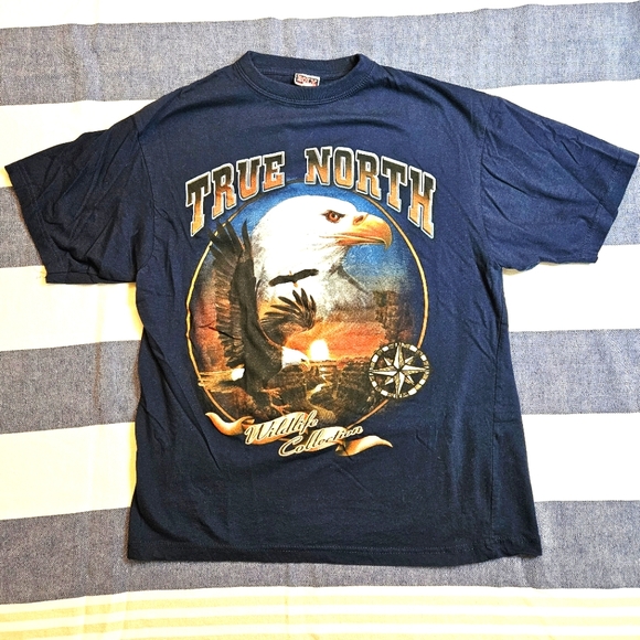 Vintage Tops - Vintage Y2K True North Eagle Tee L